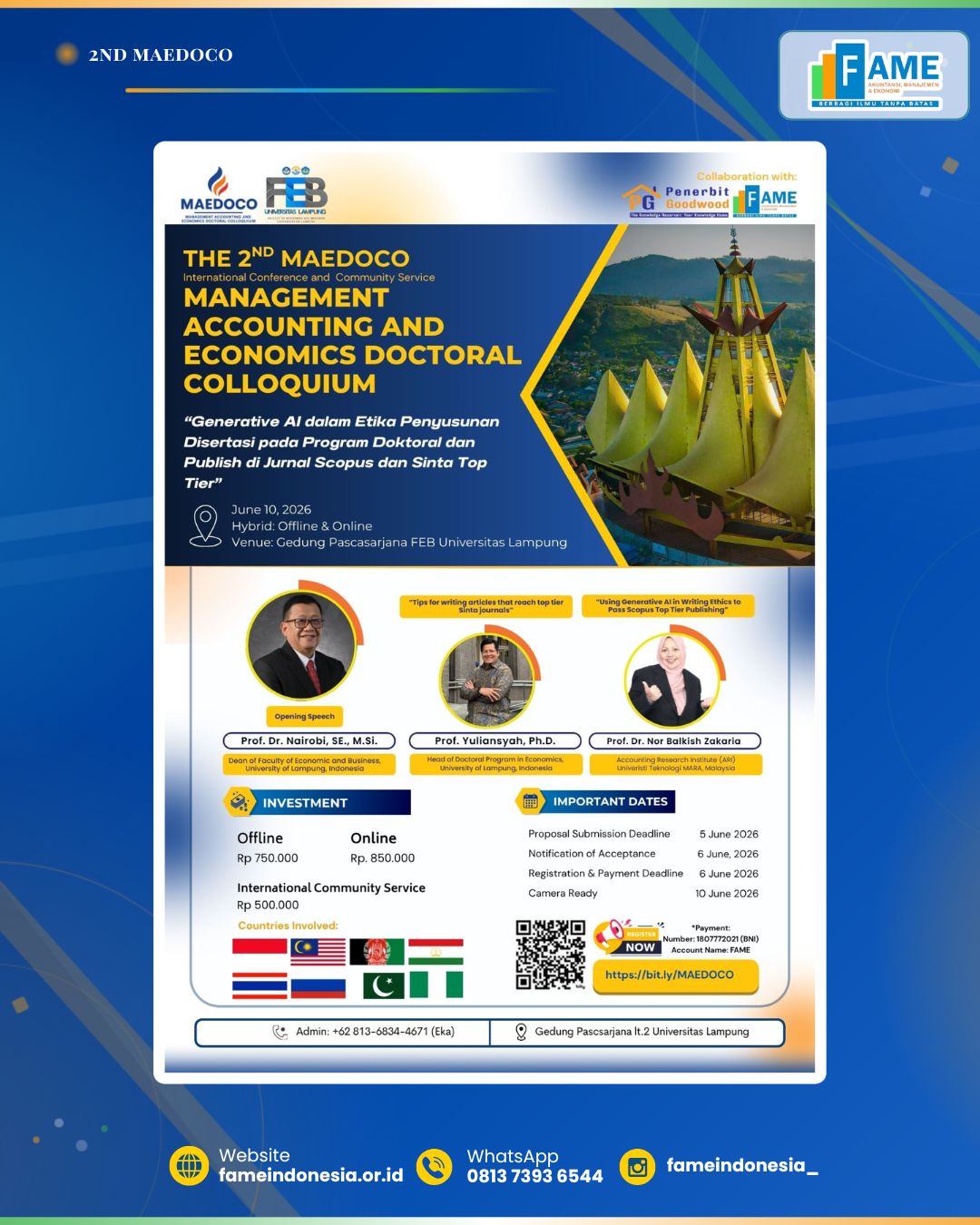 The 2nd MAEDOCO: International Conference and Community Service